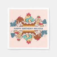 Cupcakes de style rétro Sweet Dessert Anniversaire