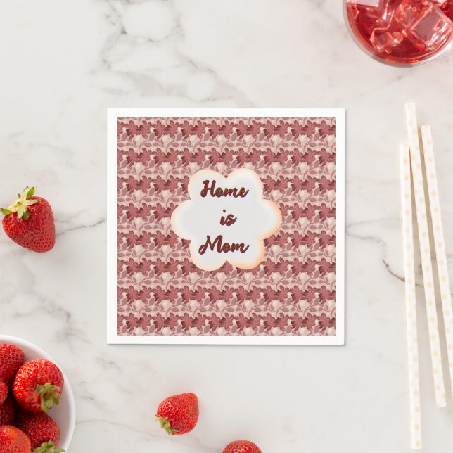 Serviette En Papier Custom and personalized mother's day floral gift  (En situation)
