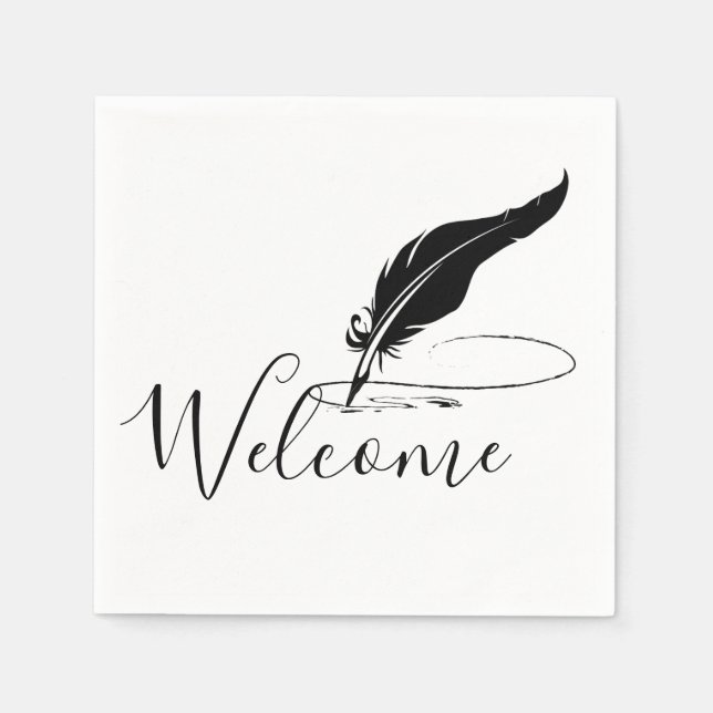 Serviette En Papier Custom quill (Devant)