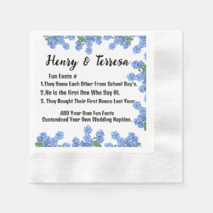 Serviette En Papier Customisé Votre Propre Nom Mariage Papier Monogram