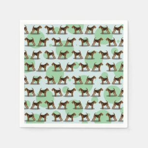 Serviette En Papier Cute Airedale Terrier Motif