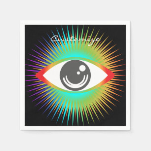 Serviette En Papier Cute All-Visualiser Alien Oeil Thunder_Cove