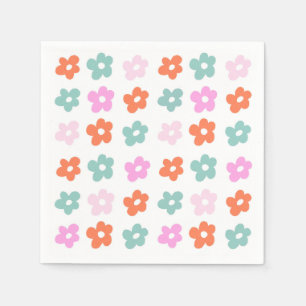 Serviette En Papier Cute Baby shower à motifs floraux