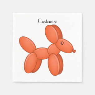 Serviette En Papier Cute Balloon Chien Thunder_Cove