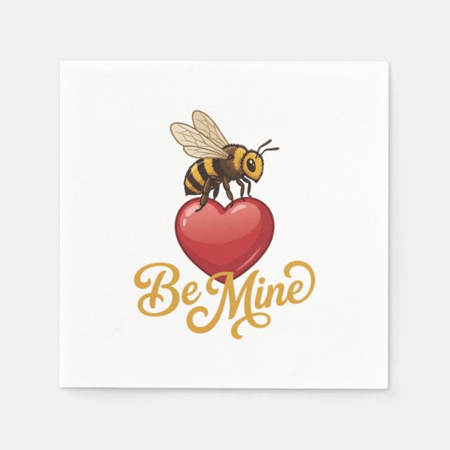 Serviette En Papier Cute Be Mine Honeycomb  (Devant)