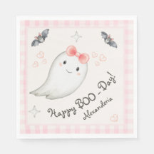 Cute Boo Ghost rose Anniversaire Fille