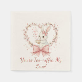 Serviette En Papier Cute Bunny Party - Personalized Event Decor