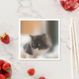 Serviette En Papier Cute chat