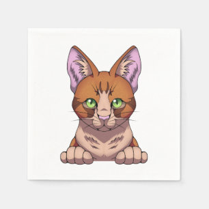 Serviette En Papier Cute chat