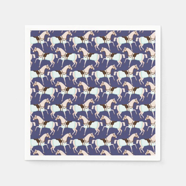 Serviette En Papier Cute Chevaux Papier serviettes (Devant)