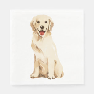 Serviette En Papier Cute chiot Golden Retriever Chien Party Napkins