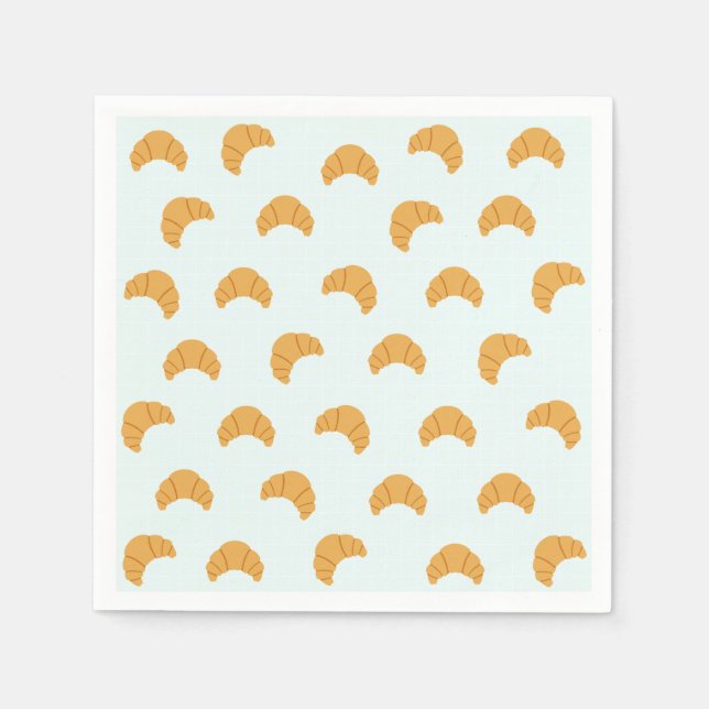 Serviette En Papier Cute Croissant Papier Serviettes (Devant)