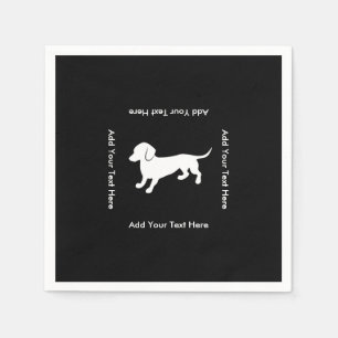 Serviette En Papier Cute Dachshund