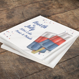 Serviette En Papier Cute été 4 Juillet Personnalisé