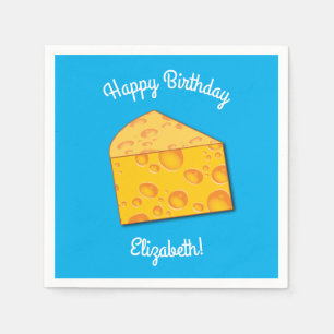 Serviette En Papier Cute Fromage Wedge Enfants 1er anniversaire fête