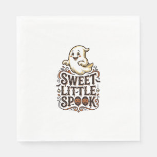 Serviette En Papier Cute Ghost Halloween Vintage Spooky Shirt_1