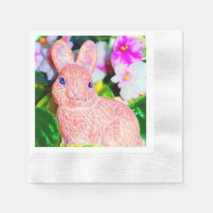 Serviette En Papier Cute Kitschy Bunny Rabbit