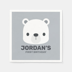 Serviette En Papier Cute Little Polar Bear