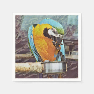 SERVIETTE EN PAPIER CUTE MACAW