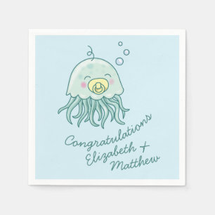 Serviette En Papier Cute méduse Baby shower Kawaii