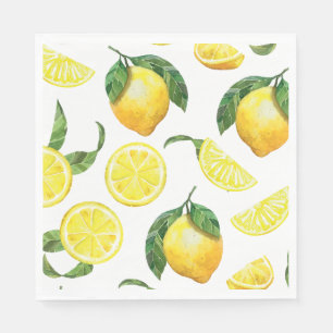 Serviette En Papier Cute Motif Lemon
