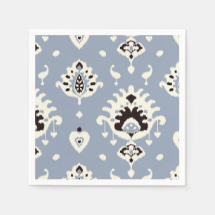 Serviette En Papier Cute motifs tribaux gris beige ikat