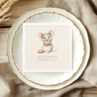 Cute Mouse and Cookies 5e anniversaire