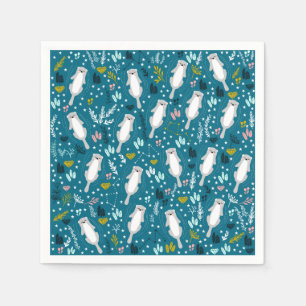 Serviette En Papier Cute Otter Papier serviettes