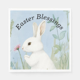 Serviette En Papier Cute Pastel Bunny Pâques