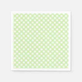 Serviette En Papier Cute Pastel Green En vichy Motif serviettes
