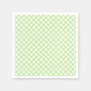Serviette En Papier Cute Pastel Green En vichy Motif serviettes