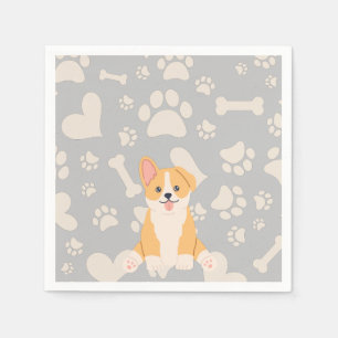 Serviette En Papier Cute Pembroke Welsh Corgi