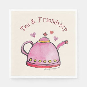 Serviette En Papier Cute Retro Boho Saint Valentin Dames Tea Party
