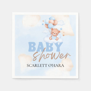 Serviette En Papier Cute Woodland Animaux Rustic Greenery Baby