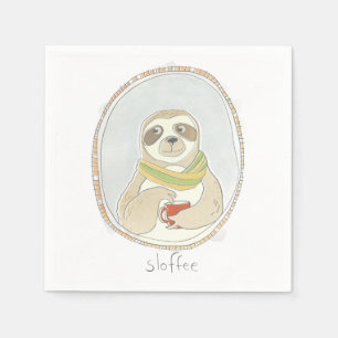 Serviette En Papier Cutie caféiné Sloffee