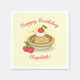 Serviette En Papier Cutie Pie Anniversaire Fête Enfants Cherry