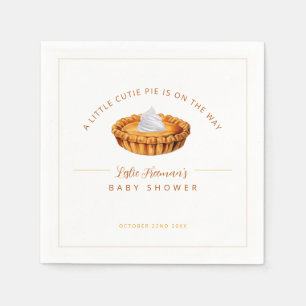 Serviette En Papier Cutie Pie Thanksgiving Baby shower serviettes