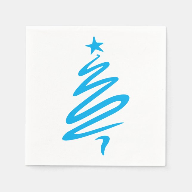 Serviette En Papier Cyberscooty Arbre de Noël Naples (Devant)