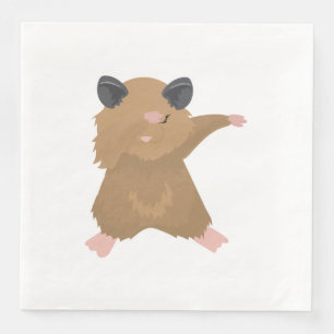 Serviette En Papier Dabbing Hamster Dance Funny Dab Dance Gidei Idée
