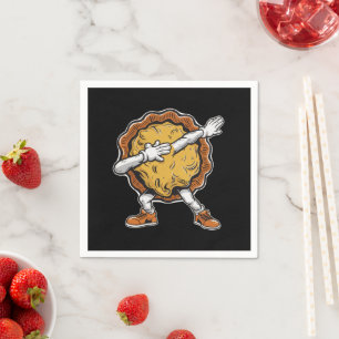Serviette En Papier Dabbing Tarte au Citrouille Jour de Thanksgiving 