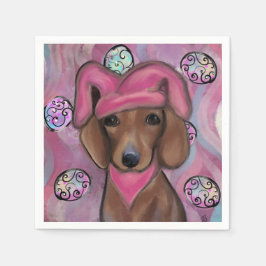 Serviette En Papier Dachshund