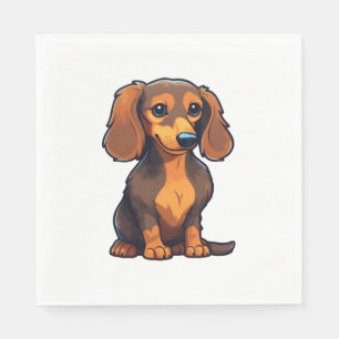 Serviette En Papier Dachshund 3