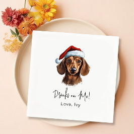 Serviette En Papier Dachshund Chien Boissons Personnalisées Sur Moi