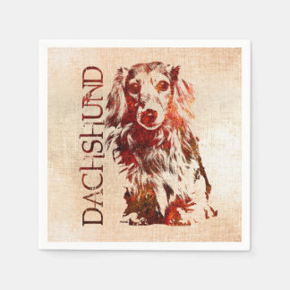 Serviette En Papier Dachshund chien - Doxie