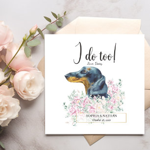 Serviette En Papier Dachshund Chien Mariage Cocktail Serviettes