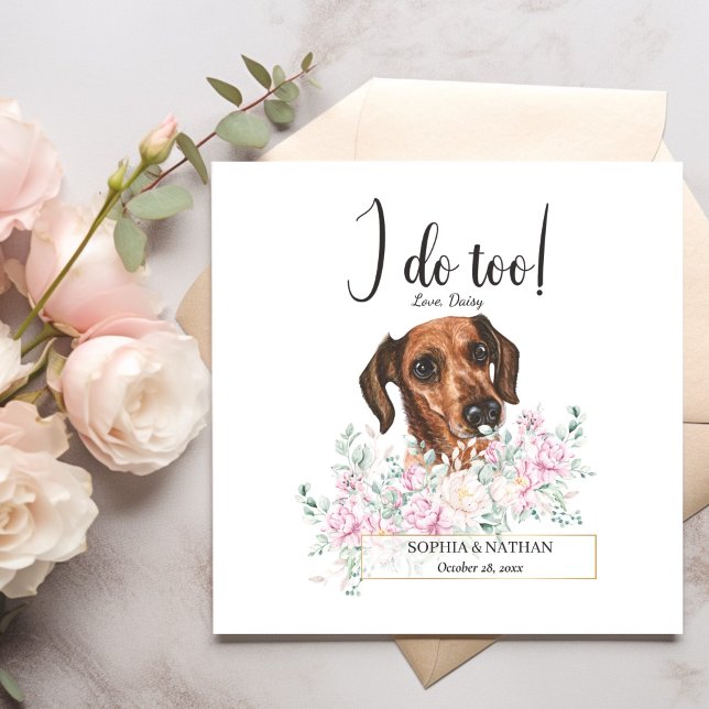 Serviette En Papier Dachshund Chien Mariage Cocktail Serviettes (Créateur téléchargé)
