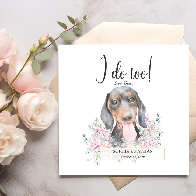 Serviette En Papier Dachshund Chien Mariage Cocktail Serviettes (Créateur téléchargé)