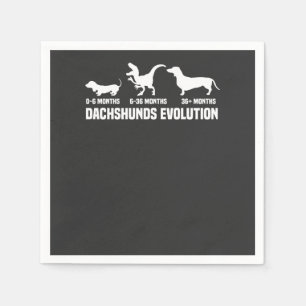 Serviette En Papier Dachshund Evolutions