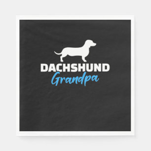 Serviette En Papier Dachshund Grand-père