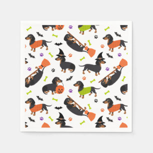 Serviette En Papier Dachshund Halloween